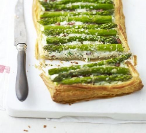 An asparagus Parmesan tart by KUDOS