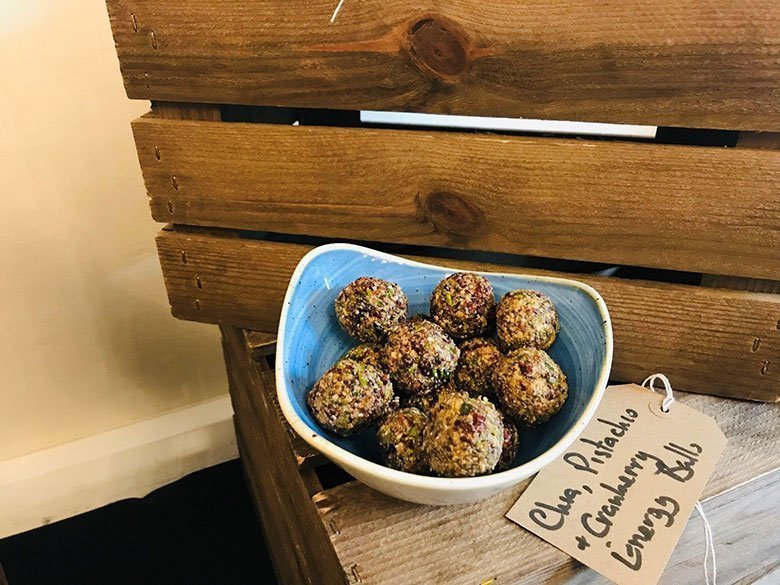 Chia, Pistachio and Cranberry Energy Balls